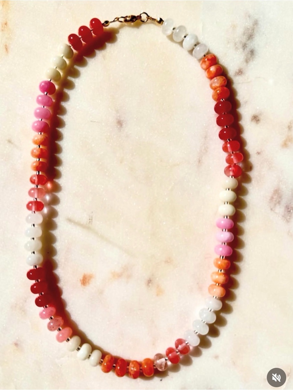 Multicolor ‘sunset’ Beaded Necklace - Women Jewelry